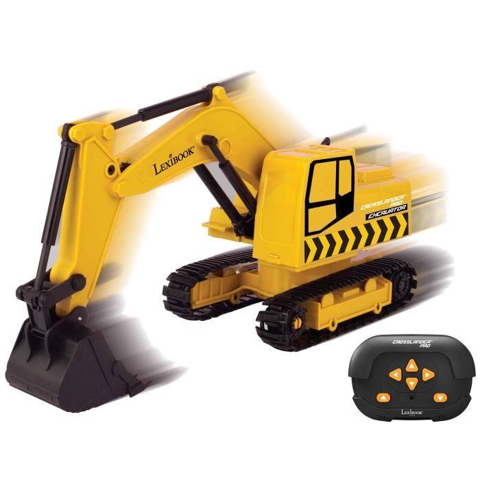 Tractopelle télécommandée - LEXIBOOK - Crosslander® PRO - Bras articulé - Jaune - Pour enfant de 6 ans et plus