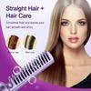 2-in-1 Electric Hot Heating Comb Hair Straightener Iron Straightening Brush Fast Charging Wet Dry Use Quick Hair Styling Tool