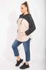 Women's Style Big Size Sweatshirt Plus Size Mink Comfortable Cut Soft Fabric Hooded Sweatshirt With Pockets