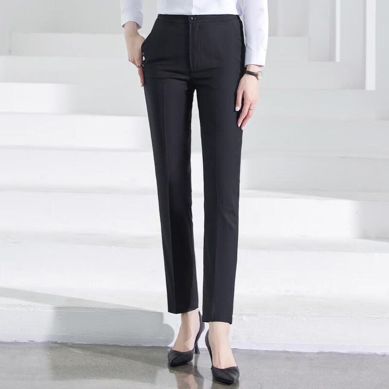 Women's Slim Fit High-Waist Professional Work Pants