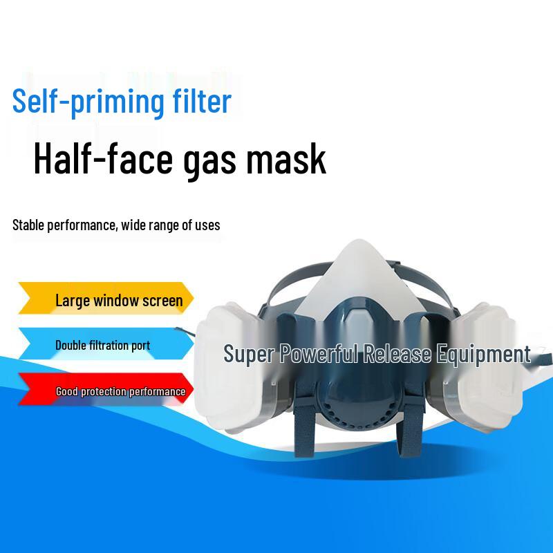 Silicone Half-Face Gas Mask One Size