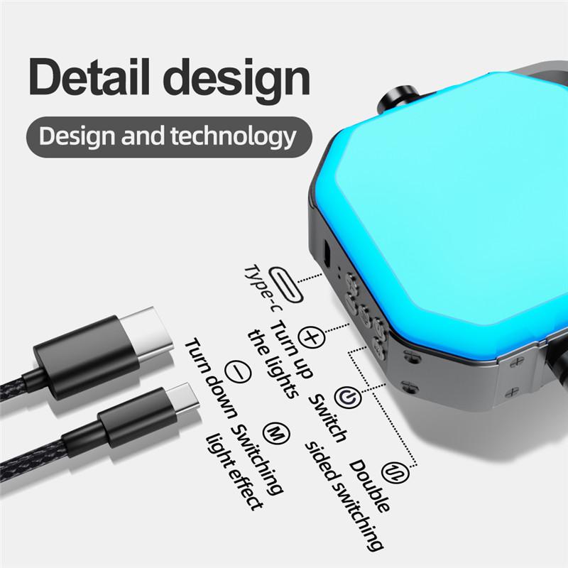 RGB Video Light Bluetooth Control On Camera Video Light Portable LED Photography Lighting Camera Light Panel for Video Recording