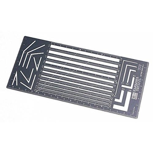 Hasegawa Try Tool Cutting Template Přímé paralelní šířkové pravítko Plastikový modelovací nástroj TP5