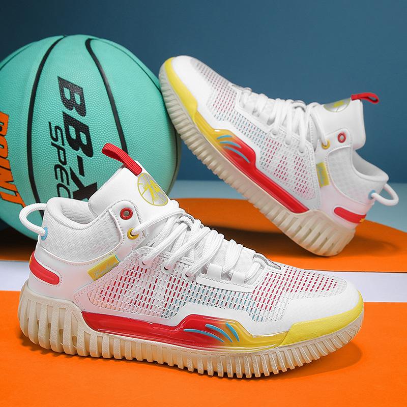 

Foreign trade new basketball shoes for men and women, couples, breathable, non-slip and wear-resistant youth actual sports training shoes 36