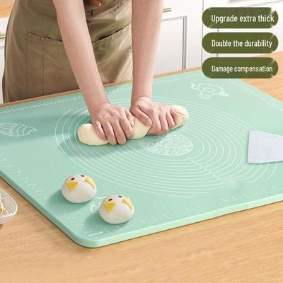 Silicone Non-Slip Dough Kneading and Rolling Mat – Large Food-Grade Kitchen Board for Dumpling Making