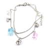 Les Trésors De Lily [J6933] - 'Sissi' Ankle Chain White Pink Blue