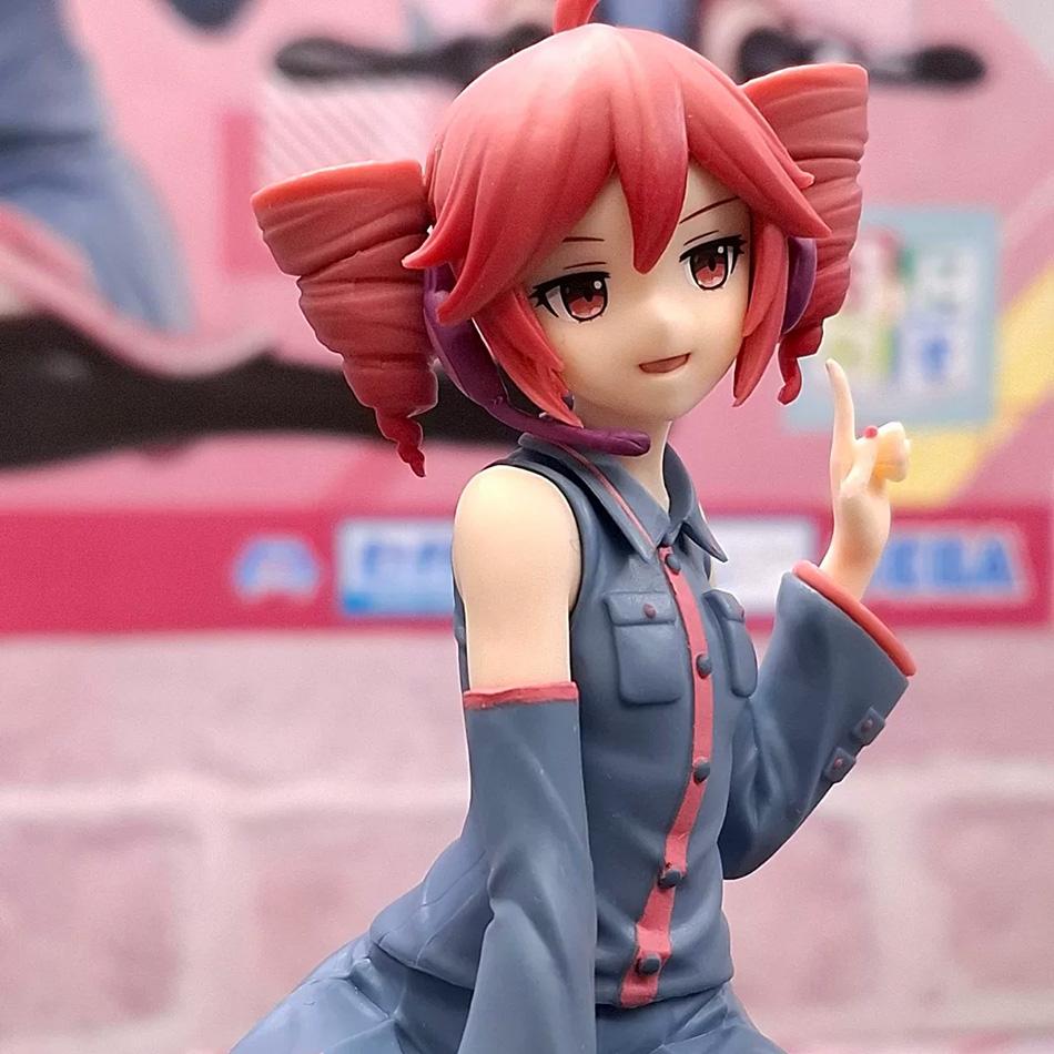 New In Stock Kasane Teto Sitting Posture Collectible Anime Action Kawaii Miku Figures Model Toys Christmas Gifts