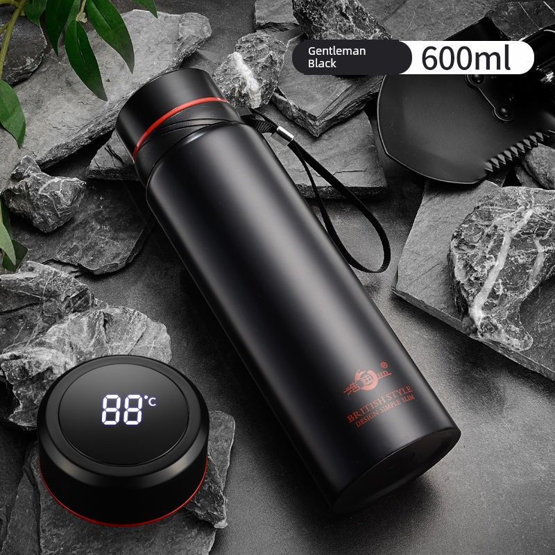 Smart 304 Stainless Steel Large Capacity Vacuum Cup for Male and Female Students Indoor Outdoor Portable Business Tea Making Water Cup