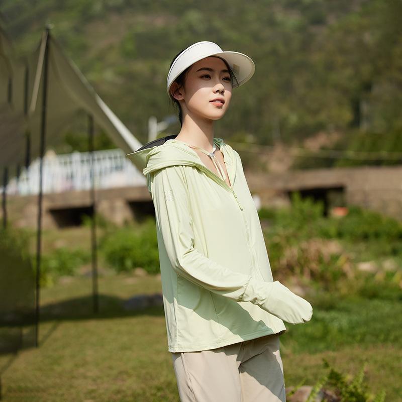 Vinyl Original Yarn Ice Silk Sunscreen Clothing Couple Summer Outdoor Fishing Clothing Men's UV Protection Skin Clothing UPF10 +
