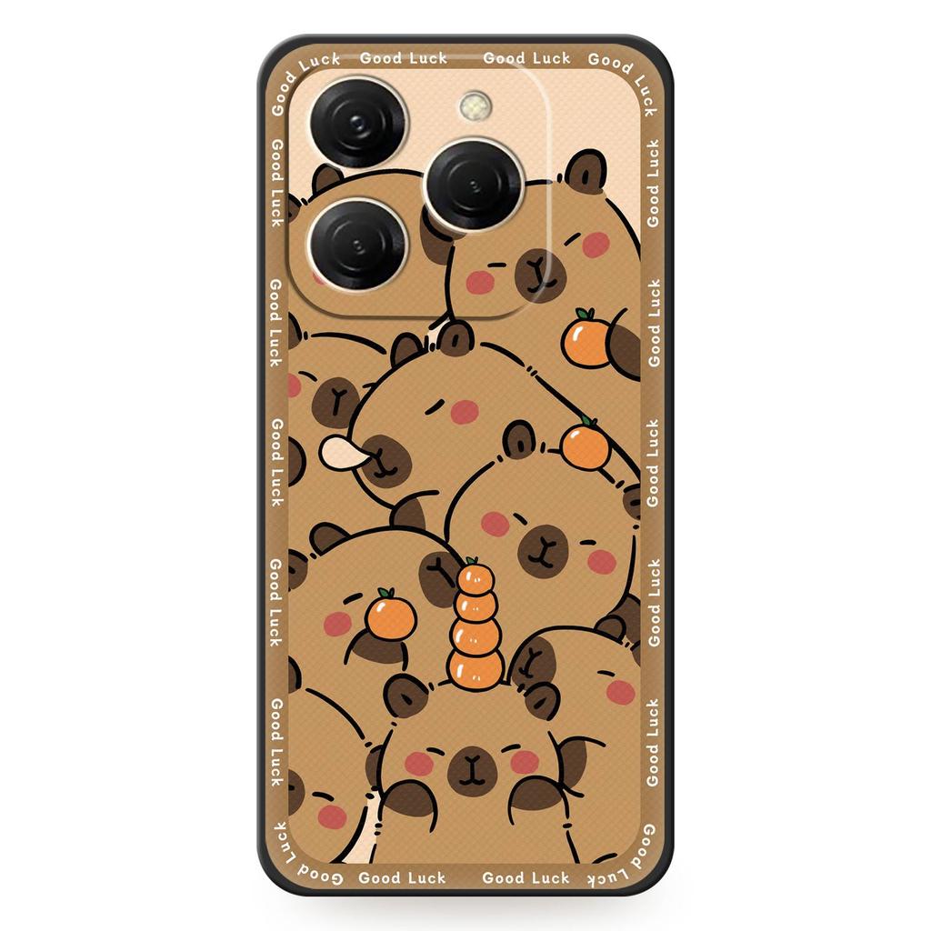 Durable Silicone Phone Case For Tecno Spark20 Pro/KJ6 Cute Dirt-resistant Anti-knock TPU Waterproof Soft Case Cartoon