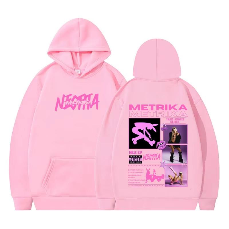 Singer Metrika Album Tour 2026 Hoodie Herren Damen Oversized Pullover Sweatshirt Streetwear Harajuku Hip Hop Lässig Warm Unisex Geschenk Oberteil