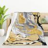 Brown Rust Color Printed Blanket for Sofa Bed Travel Camping Living Room Office Conditioning Blanket for All Seasons Gifts