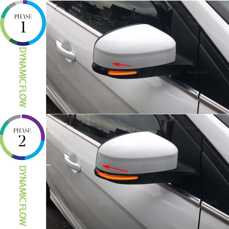 2pcs Dynamic Turn Signal LED Light Side Mirror Indicator For Ford Focus 2 MK2 Focus 3 MK3 3.5 Mondeo MK4 EU