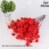 New 66cm Plum Blossom Branch Red Plum Blossom Branch Artificial Flowers Silk Fake Flower for Winter Spring Party Table Decor