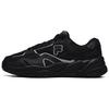 Flash Fabric Synthetic Leather Casual Wear Durable Low-Top Lifestyle Shoes Men Sneaker Black T12M231117FBK