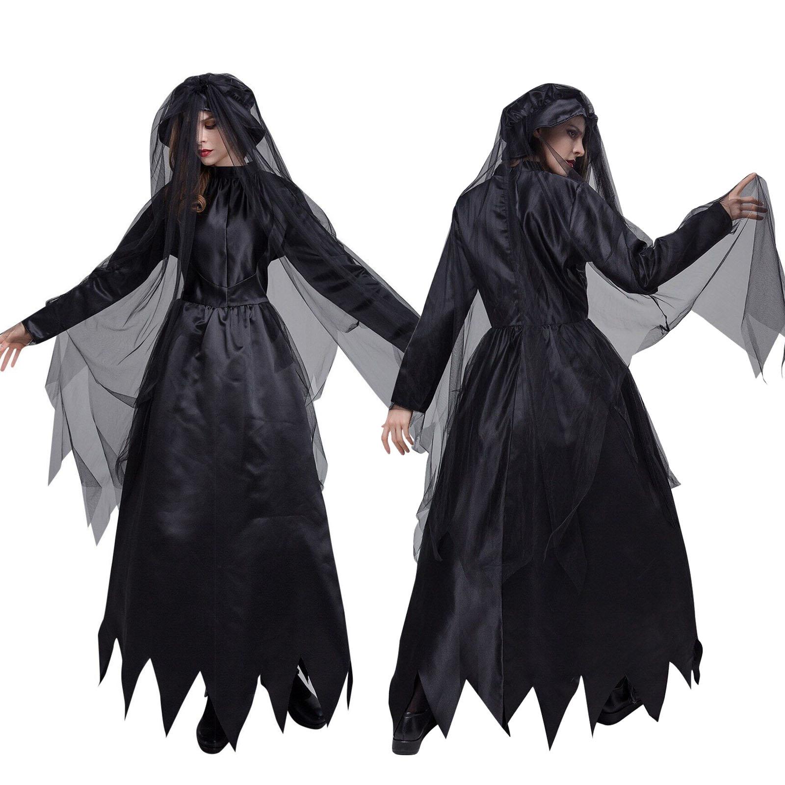 

Ужас Кровавая Невеста Косплей Взрослый Хэллоуин маскарадный костюм призрак зомби труп наряд L