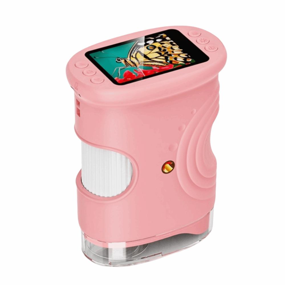 Portable Handheld Digital Microscope HD Mini Microscope Handheld Magnifying Glass for Children
