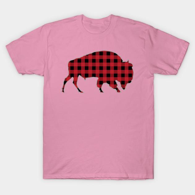 T Shirt Women Bison Buffalo Plaid Family Christmas Present Harajuku Print Kawaii Tshirt Summer Short Sleeve Female T-Shirt Top Tee