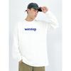 Wassup Heods Chinese Style Long-Sleeve T-Shirt for Men, Autumn and Winter Basic Pure Cotton Base Shirt, Heavyweight American-Style Crew Neck