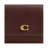COACH Essential 11 Brand Logo Classic Calfskin Card Holder Regular Women's Maple maple color