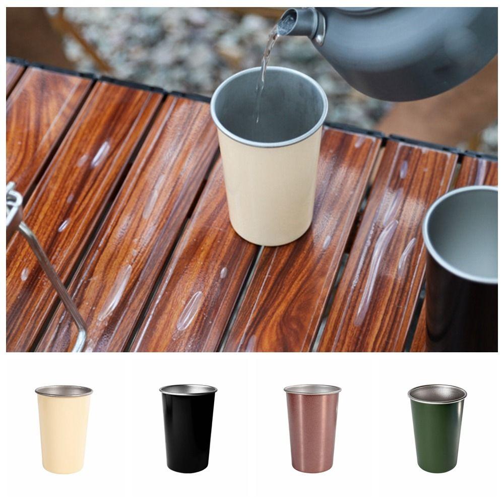 Anti-corrosion Hiking Gear Stackable Cup Wear-resistant Outdoor Coffee Cup Camping Cups  Camping