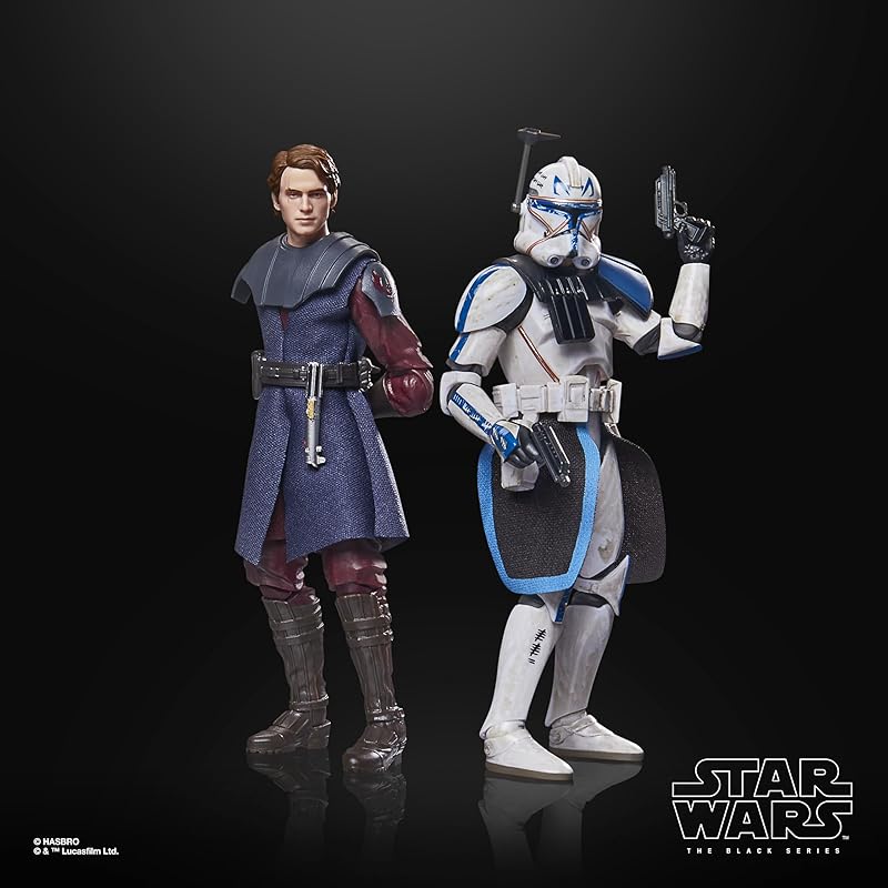 Hasbro Star Wars Black Series Anakin Skywalker & Clone Captain Rex, Star Wars Premium Collection 15cm Action Figure Set of 2 (G1733) Authentic
