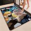 Demon Slayer Swordsmen Trio Patterned Rug Durable Easyclean Carpet For Bedroom Study Home Party Decor Birthday Gift