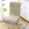 Lace Wave Lace Chair Cover Thickened Dining Table Seat  Cushion European Style Large Flower Table Cloth Integrated Chair Mat
