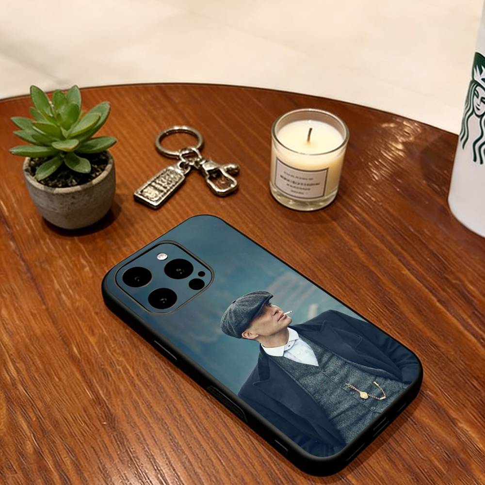 

Movie Peaky Blinders Phone Case For iPhone 17,16,15,14,13,12,11 Plus,Pro Max,XS,Soft Silicone Black Cover iPhone15Plus
