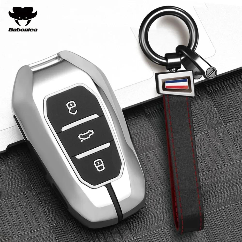 Metall Autoschlüssel Hülle Für Peugeot 2008 3008 4008 5008 308 408 508 Citroen C1 C2 C4 C6 C3-Xr Picasso Grand Ds3 Ds5 Abdeckung Schale Fob