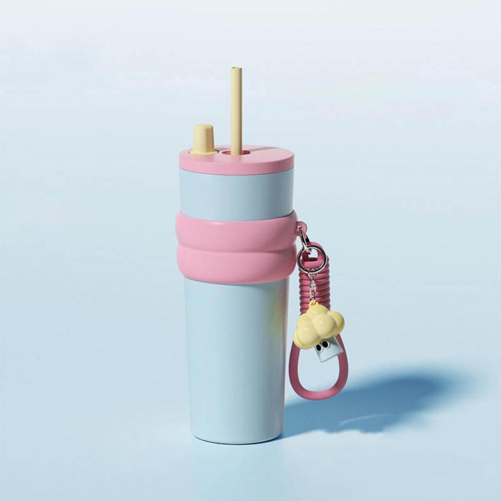 316 Stainless Steel Insulated Cup Bow Thermal Water Bottle Vacuum Cup  for Student Children