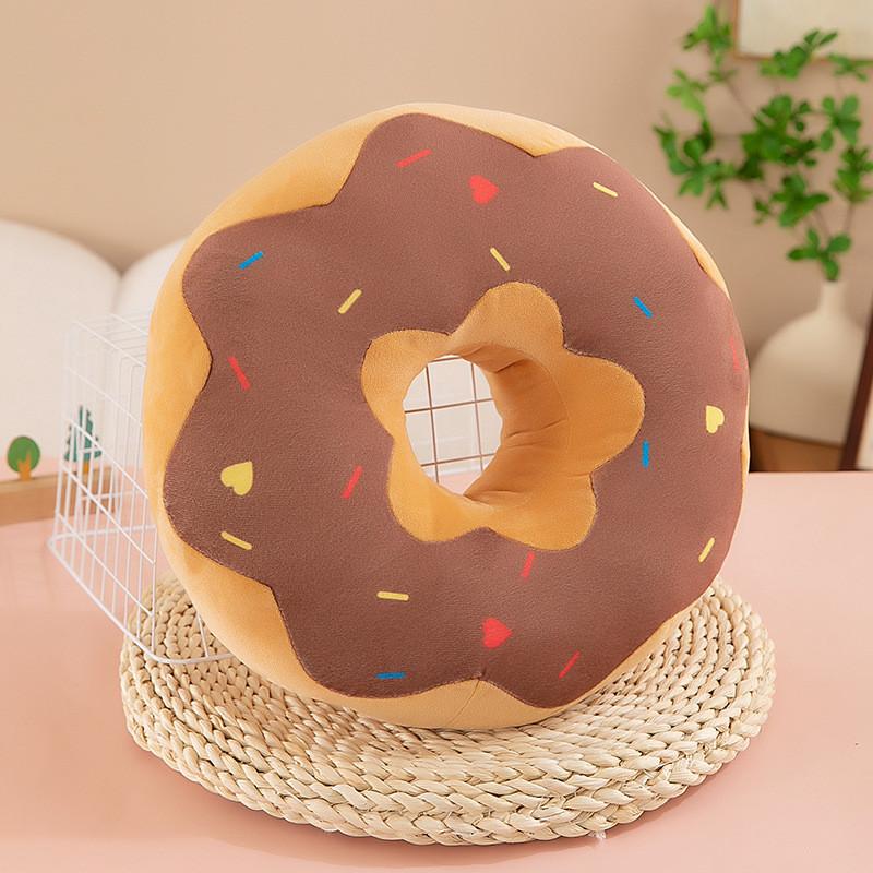 

Мягкая игрушка Пончик Милый мультяшный Подушка для дивана Девочки Дети Праздничная кукла Подарок 30cm/11.81in коричневый