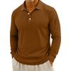Men's Casual Solid Color Button Long Sleeve Top