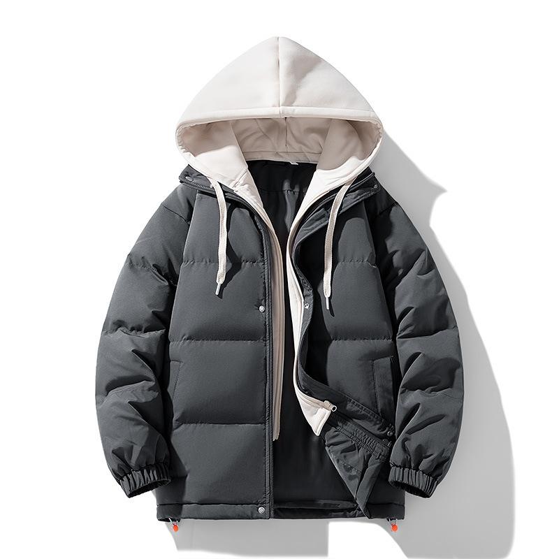 

Зимние парные мужские хлопковые пальто, повседневная куртка из двух частей, свободная и со съемным капюшоном, большого размера, женский костюм-пуховик 6XL