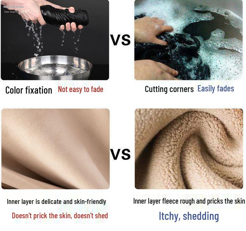 Men's Luxe Fleece-Lined Lambswool Thermal Set for Autumn-Winter