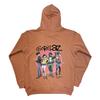 Gorillaz Unisex Adult Unplugged Group Circle Rise Back Print Pullover Hoodie