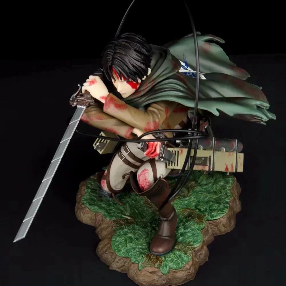 Battle-Damaged Sergeant Levi Special Edition Scene Figure from Attack On Titan.