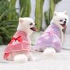 Breathable Pet Clothes Flower Dog Skirt Cute Dog Princess Dress  Cat