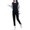 Plus Size Women's Summer Style Fat Girl Casual Loose Slimming Belly-covering Striped Two-piece Set