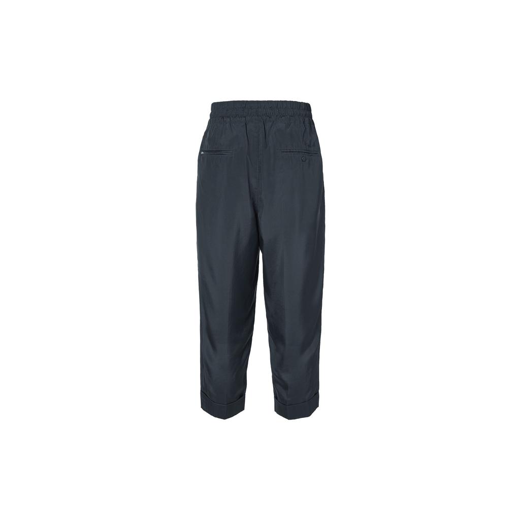 Y 3 Knitted Sweatpants Men's Black Moderate Straight Fit Pants GK4379