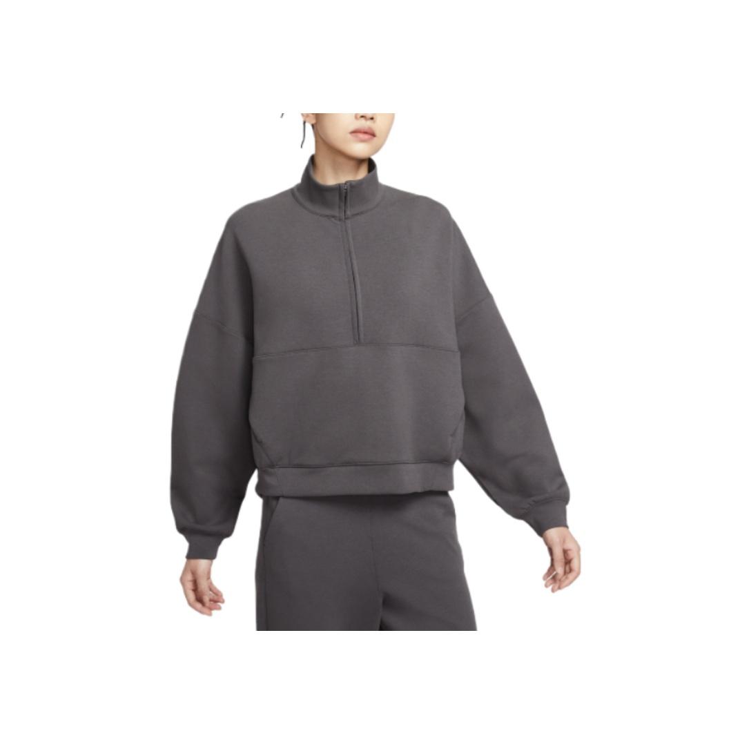 Nike Dri-Fit Однотонный С высоким горлом Простой Удобный Свитшот Женский свитшот HQ8189036 S