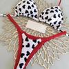Bikini High Waist Swimsuit Sexy Thong Bikini Set Zebra Print Women Brazilian Swimwear  Biquini Swim Bathing Suits Women