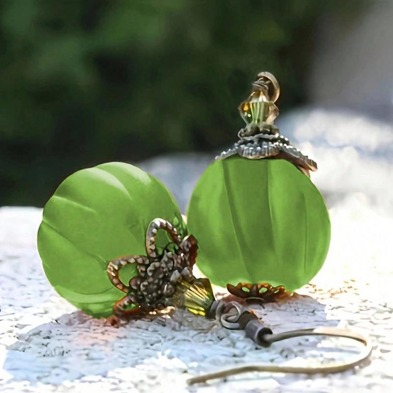 1 Paar Vintage Kürbis Anhänger Ohrringe, Vielseitig & Stilvoll für den täglichen Gebrauch