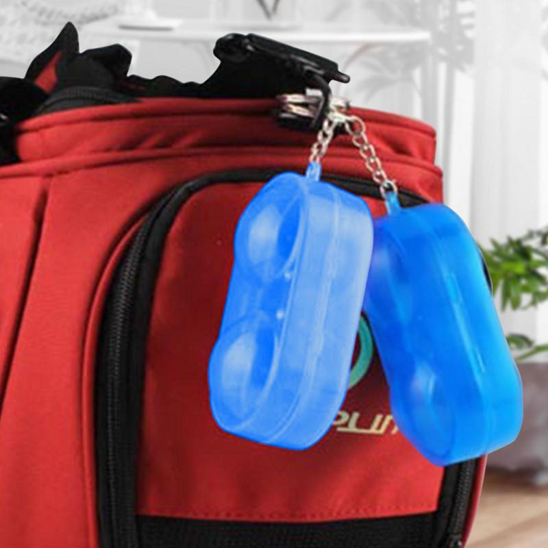 Table Tennis Ball Container Box Portable Ping Pong Ball Protection Box Hard Plastic Case With Keychain Table Tennis Accessories