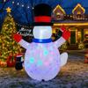 6.89FT Inflatable Toy LED Lights Snowman Penguins Xmas Decorations for Yard Christmas Supplie Home Ornament Festive Holiday Gift
