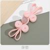 5pcs Jade Beaded Rabbit Ear Buttons, New Chinese Style Hand-woven Chinese Cheongsam Buttons, Hanfu Decorative Accessories