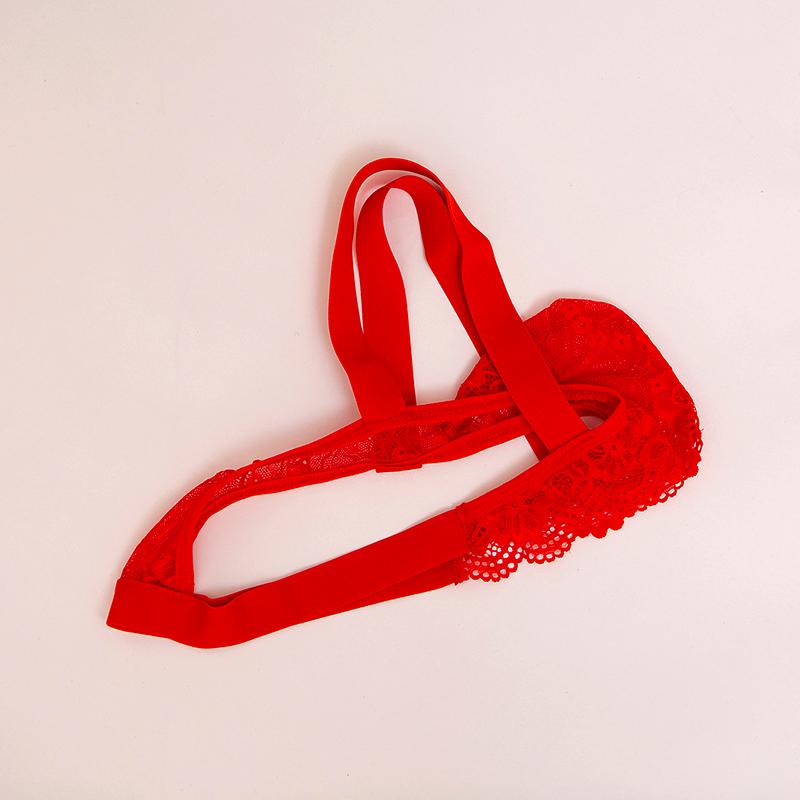 1Pc Lingerie Underwear G-string Sissy Lace Sexy Spandex Jock Strap Panties Underpants Men