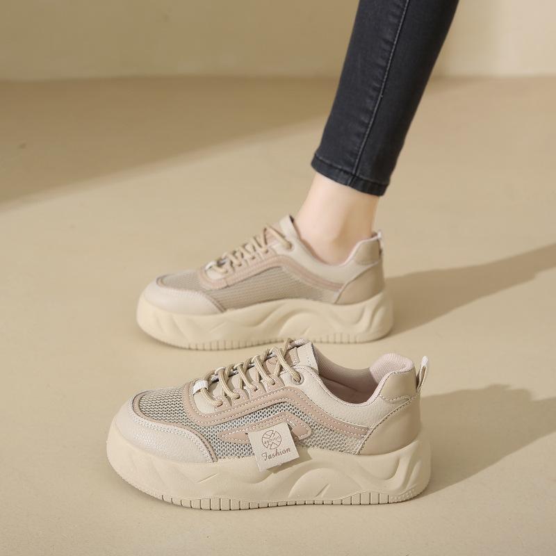 

Кроссовки Student Hollow женские тонкие летние новые дышащие сетчатые кроссовки Single Mesh Board Shoes 40 хаки