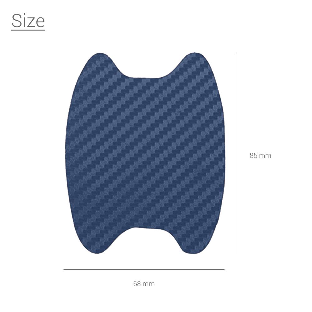 4Pcs Universal Carbon Fiber Auto Door Handle Film Stickers Car Handle Anti Scratch Stickers