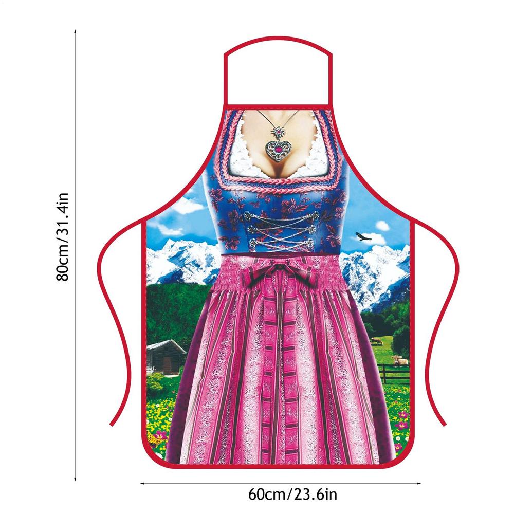 German Oktoberfest Kitchen Apron Beer Festival Apron For Oktoberfest Party Soft Oktoberfest Party Decorations For BBQ Grilling